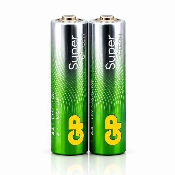 Батарейка пальчик AA (LR6) GP Super Alkaline 1.5V Алкалиновая (2 шт.) 03905 фото
