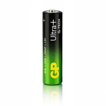Батарейка пальчик AA (LR6) GP Ultra Plus Alkaline 1.5V Алкалиновая (1 шт.) 03906 фото