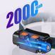 Фонарь налобный с красным и белым светом LTS+SMD W690, аккумуляторный, встроенный 18650, сенсорный (датчик движения), зум (фокус), зарядка USB Type-C, ближний COB свет 00317 фото 6