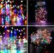 Гірлянда акумуляторна "Роса" з сонячною батареєю, 10 м, 100 LED, різнокольорове світло 02700 фото 6