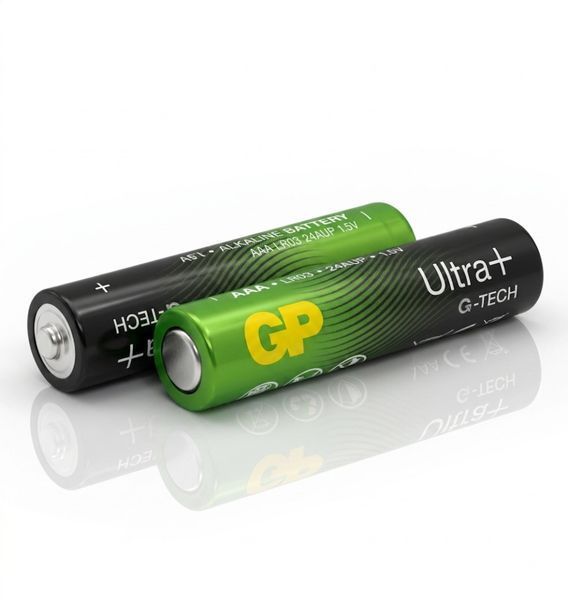 Батарейка мини-пальчик AAA (LR03) GP Ultra Plus Alkaline Battery Алкалиновая (3 шт.) 03912 фото