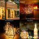 Гирлянда аккумуляторная "Роса" с солнечной батареей, 10 м, 100 LED, теплый белый 02701 фото 7