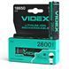 Аккумулятор с защитой 18650 Li-ion Videx 2800mAh 3.7V Выпуклый (Button Top) для фонарей и приборов 03625 фото 1