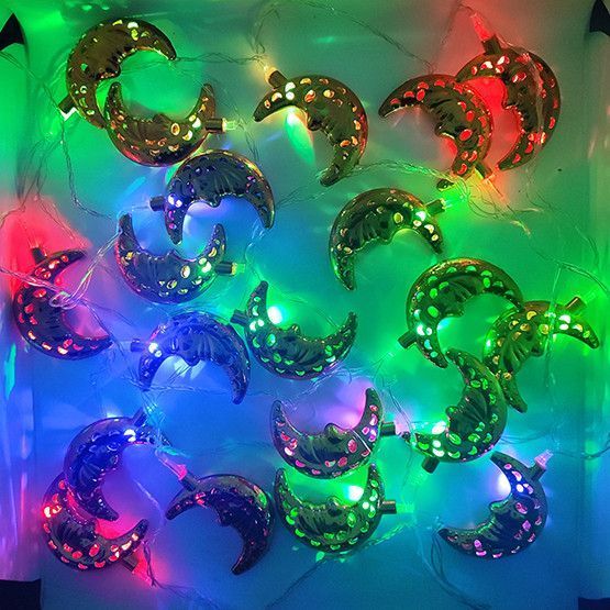 Гирлянда LED &laquo;Полумесяц&raquo; декоративная, теплый золотой свет. 01803 фото