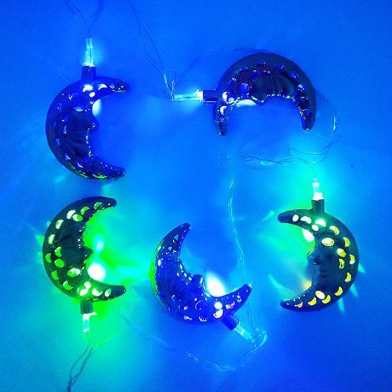 Гирлянда LED &laquo;Полумесяц&raquo; декоративная, теплый золотой свет. 01803 фото
