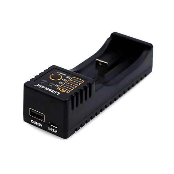 Зарядний пристрій для акумуляторів LiitoKala Lii-100 USB на 1 слот із функцією Power Bank 04204 фото