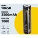 Акумулятор 18650 Li-ion LiitoKala Lii-35A-JT 3500mAh 3.7V Випуклий (Button Top) для ліхтарів та приладів 03628 фото 2