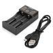 Зарядний пристрій для акумуляторів LiitoKala Lii-202 USB на 2 слоти із функцією Power Bank 04208 фото 5