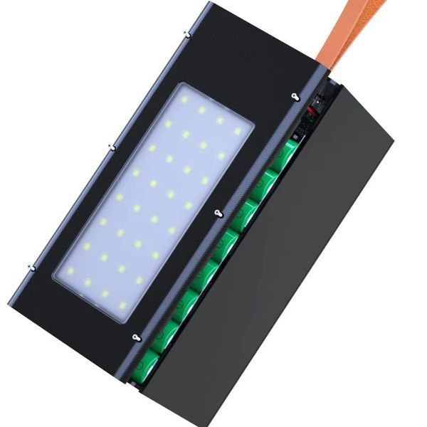 Корпус повербанка под 40 аккумуляторов 18650 D40-PD-QI (22.5W, QC/PD, беспроводная зарядка 15W, фонарик, разборный) 14000 фото