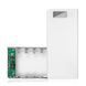 Корпус повербанка под 8 аккумуляторов 18650 M8 White (10.5W, задвижная крышка-слайдер, LED-дисплей) 14001 фото 1