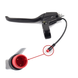 Ручка тормоза левая для электросамоката Kugoo M4 / Pro / M5 (круглый разъем Julet 2-pin Male) 08201 фото 1