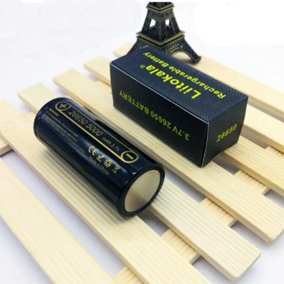 Аккумулятор 26650 Li-ion LiitoKala Lii-50A 5000mAh 3.7V Плоский (Flat Top) для фонарей и приборов 03603 фото