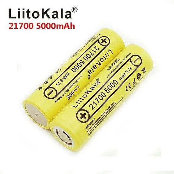 Аккумулятор 21700 Li-ion LiitoKala Lii-50E 5000mAh 3.7V Плоский (Flat Top) для фонарей и павербанков 03605 фото