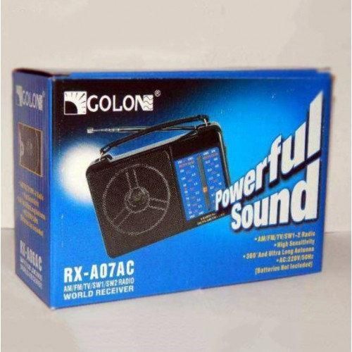 Радиоприемник Golon RX-A07AC портативный FM/AM/SW, сетевой, классический 10002 фото