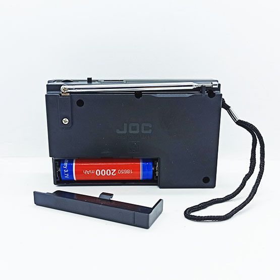 Портативный радиоприемник-колонка JOC KK-9 Bluetooth, FM, USB, MicroSD, аккумуляторный (сменный), золотистый 10004 фото