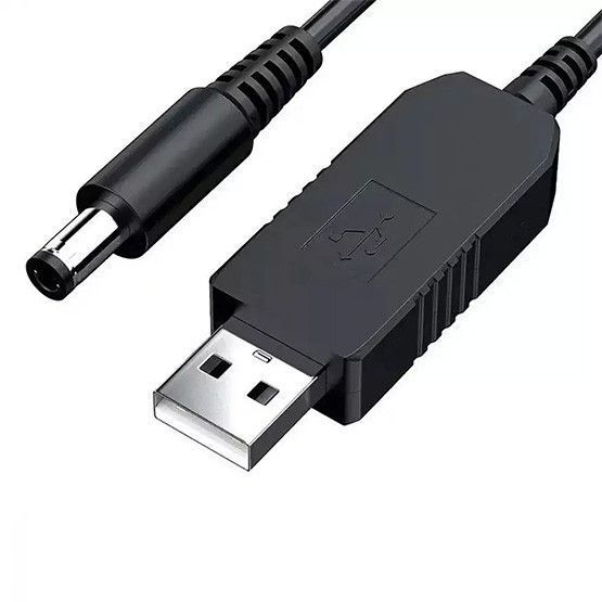 Кабель для роутера від павербанка USB 5V → 12V, для модема, DC перетворювач 04800 фото Кабель для роутера від павербанка USB 5V → 12V, для модема, DC перетворювач 04800 фото