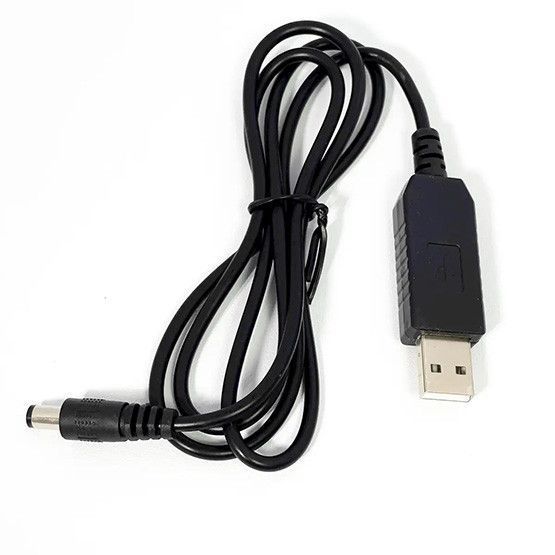 Кабель для роутера від павербанка USB 5V → 12V, для модема, DC перетворювач 04800 фото Кабель для роутера від павербанка USB 5V → 12V, для модема, DC перетворювач 04800 фото