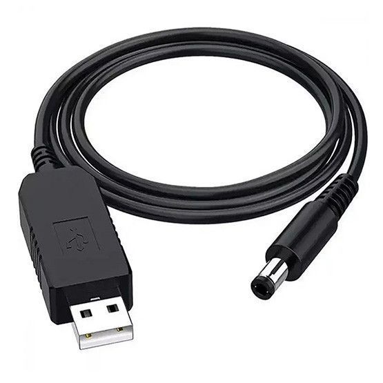 Кабель для роутера від павербанка USB 5V → 12V, для модема, DC перетворювач 04800 фото Кабель для роутера від павербанка USB 5V → 12V, для модема, DC перетворювач 04800 фото