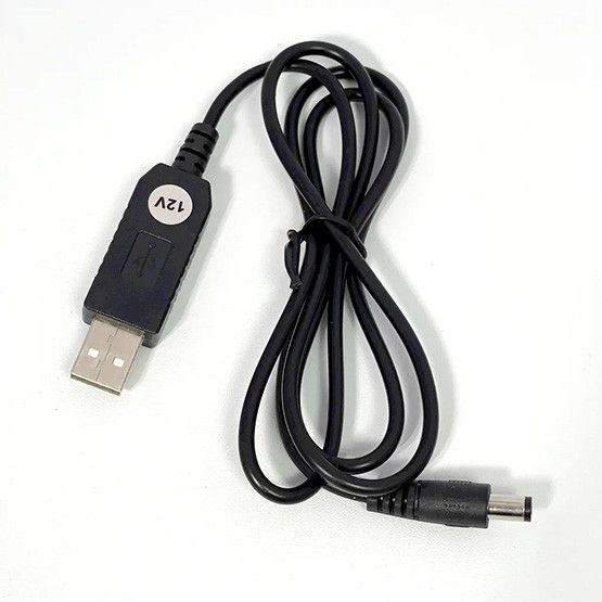 Кабель для роутера від павербанка USB 5V → 12V, для модема, DC перетворювач 04800 фото Кабель для роутера від павербанка USB 5V → 12V, для модема, DC перетворювач 04800 фото