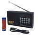 Портативный радиоприемник-колонка JOC KK-9 Bluetooth, FM, USB, MicroSD, аккумуляторный (сменный), черный 10006 фото 1