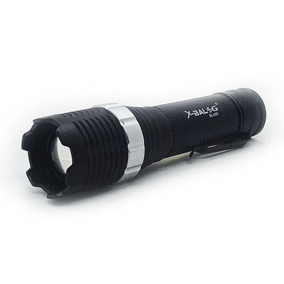 Ліхтар ручний XPE+COB BL-659, акумуляторний 18650, зум (фокус), бічна COB підсвітка, зарядка USB, X-Balog 00045 фото
