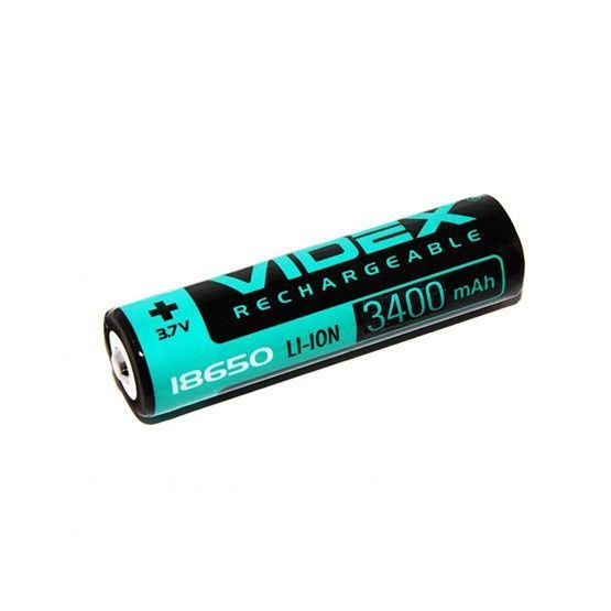 Акумулятор з захистом 18650 Videx 3400mAh 3.7V Li-ion 03627 фото