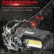 Фонарь налобный с красным и белым светом BL-1804R, аккумуляторный 18650, 2 кнопки, зарядка USB Type-C, ближний COB свет 00310 фото 4