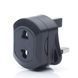Переходник под английскую розетку (UK) JHD-7, с предохранителем, черный 05415 фото 5