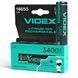 Акумулятор із захистом 18650 Li-ion Videx 3400mAh 3.7V  Випуклий (Button Top) для ліхтарів та приладів 03627 фото 1