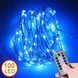 Гирлянда "Роса" на батарейках с пультом, 10 м, 100 LED, синяя 02100 фото 3