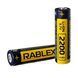 Акумулятор 18650 Li-ion Rablex 2200mAh 3.7V Випуклий (Button Top) без захисту для ліхтарів та приладів 03613 фото 3