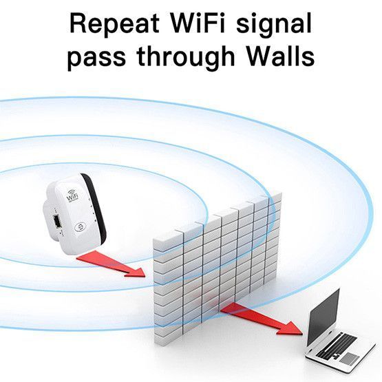 WiFi репитер 300 Мбит/с, усилитель сигнала, ретранслятор в розетку с LAN-портом 10203 фото