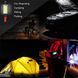 Лампа-фонарь ZJ-8859B, аккумуляторная 2&times;18650 (сменные), 2 режима, USB зарядка, магнит, крючок, прищепка, для дома и работы 00606 фото 5