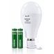 Аварійна LED лампа E27 20W акумуляторна з гачком P920 для дому та кемпінгу 00622 фото 2