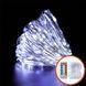 Гирлянда "Роса" на батарейках с пультом, 10 м, 100 LED, белый свет 02101 фото 1