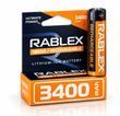Акумулятор 18650 Li-ion Rablex 3400mAh 3.7V Випуклий (Button Top) без захисту для ліхтарів та приладів