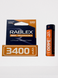 Акумулятор 18650 Li-ion Rablex 3400mAh 3.7V Випуклий (Button Top) без захисту для ліхтарів та приладів 03616 фото 1
