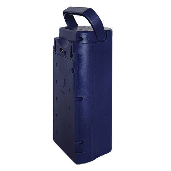 Ліхтар переносний акумуляторний (6000mAh) GS-2400 2 в 1 (ліхтар-павербанк), потужний, зарядка 220В, для дому, кемпінгу, аварійне освітлення, синій, Gold Silver 00610 фото