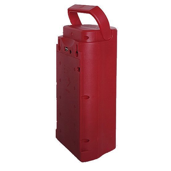 Фонарь переносной аккумуляторный (6000mAh) GS-2400 2 в 1 (фонарь-павербанк), мощный, зарядка 220В, для дома, кемпинга, аварийное освещение, красный, Gold Silver 00611 фото