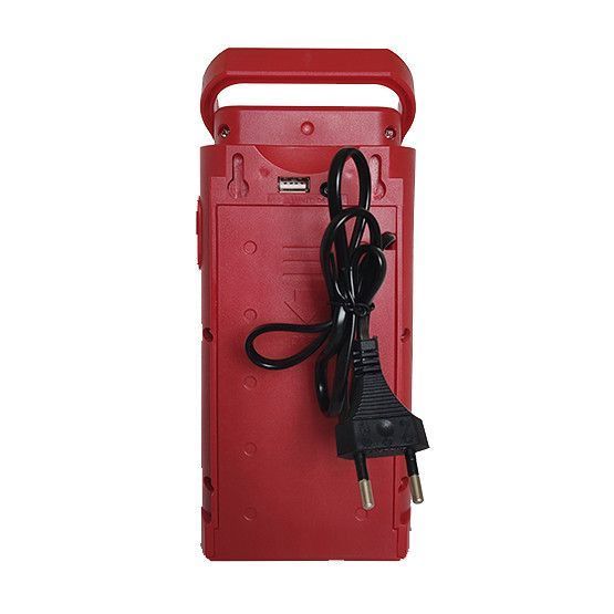 Фонарь переносной аккумуляторный (6000mAh) GS-2400 2 в 1 (фонарь-павербанк), мощный, зарядка 220В, для дома, кемпинга, аварийное освещение, красный, Gold Silver 00611 фото