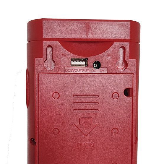 Фонарь переносной аккумуляторный (6000mAh) GS-2400 2 в 1 (фонарь-павербанк), мощный, зарядка 220В, для дома, кемпинга, аварийное освещение, красный, Gold Silver 00611 фото