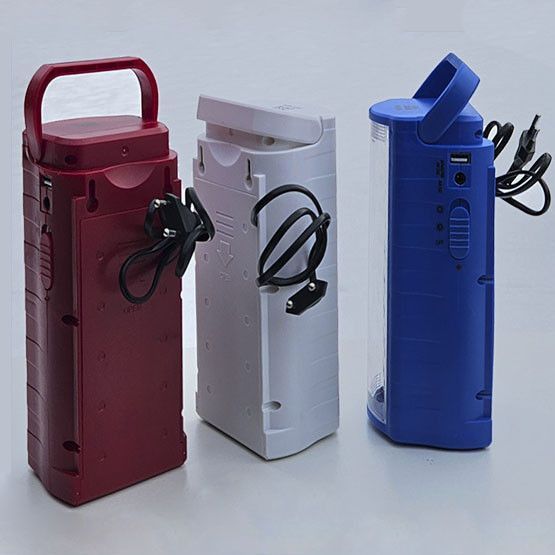 Фонарь переносной аккумуляторный (6000mAh) HD-2608 2 в 1 (фонарь-павербанк), мощный, зарядка 220В, для дома, кемпинга, аварийное освещение, белый 00612 фото