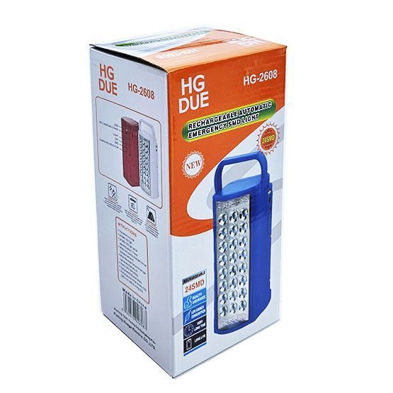Фонарь переносной аккумуляторный (6000mAh) HD-2608 2 в 1 (фонарь-павербанк), мощный, зарядка 220В, для дома, кемпинга, аварийное освещение, белый 00612 фото