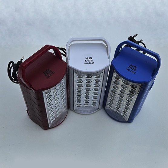 Фонарь переносной аккумуляторный (6000mAh) HD-2608 2 в 1 (фонарь-павербанк), мощный, зарядка 220В, для дома, кемпинга, аварийное освещение, красный 00614 фото