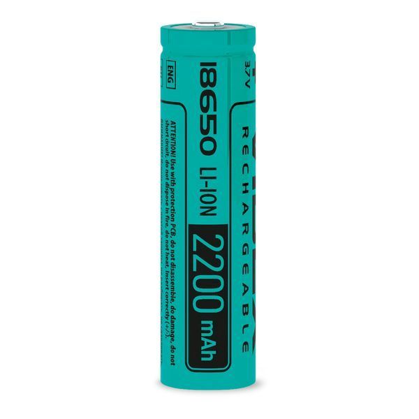 Аккумулятор 18650 Li-ion Videx 2200mAh 3.7V Выпуклый (Button Top) без защиты для фонарей и приборов 03622 фото