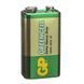 Батарейка крона GP Greencell 1604GLF 6F22 9V (Сольова) 03900 фото 1
