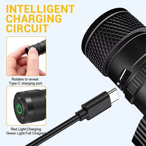 Фонарь налобный с красным светом D20R, аккумуляторный 18650 3000mAh, сенсорный (датчик движения), зарядка USB Type-C, Boruit 00306 фото