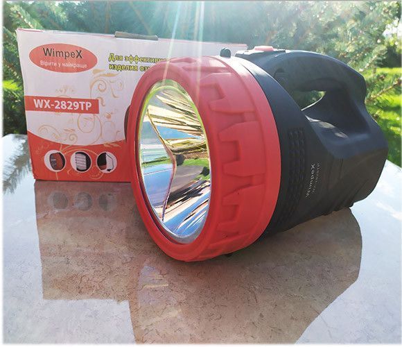 Фонарь переносной аккумуляторный (6000mAh) YJ-2829 5W/25SMD, мощный, зарядка 220В, боковая LED панель, для дома, кемпинга, аварийное освещение 00615 фото