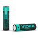 Аккумулятор с защитой 18650 Li-ion Videx 2200mAh 3.7V Выпуклый (Button Top) для фонарей и приборов 03623 фото 3