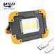 Прожектор LED L812-20W-COB+1W PowerBank, акумуляторний 2&times;18650 (змінні), потужний, зарядка USB, працює від 2&times;AAA 00621 фото 2
